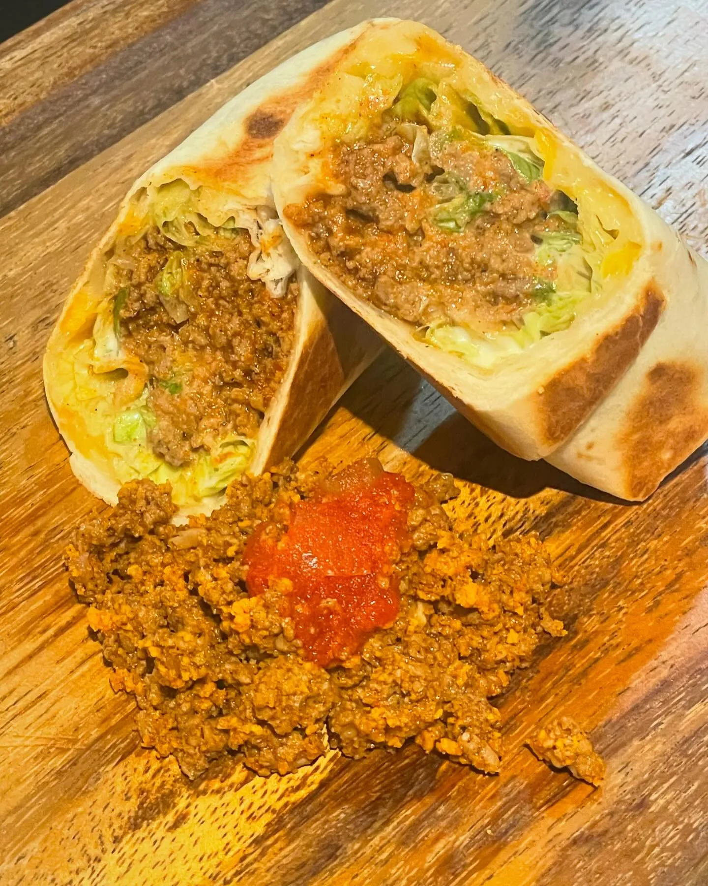 ミートタコス🌮ランチセット800円（ポテトとドリンク付）